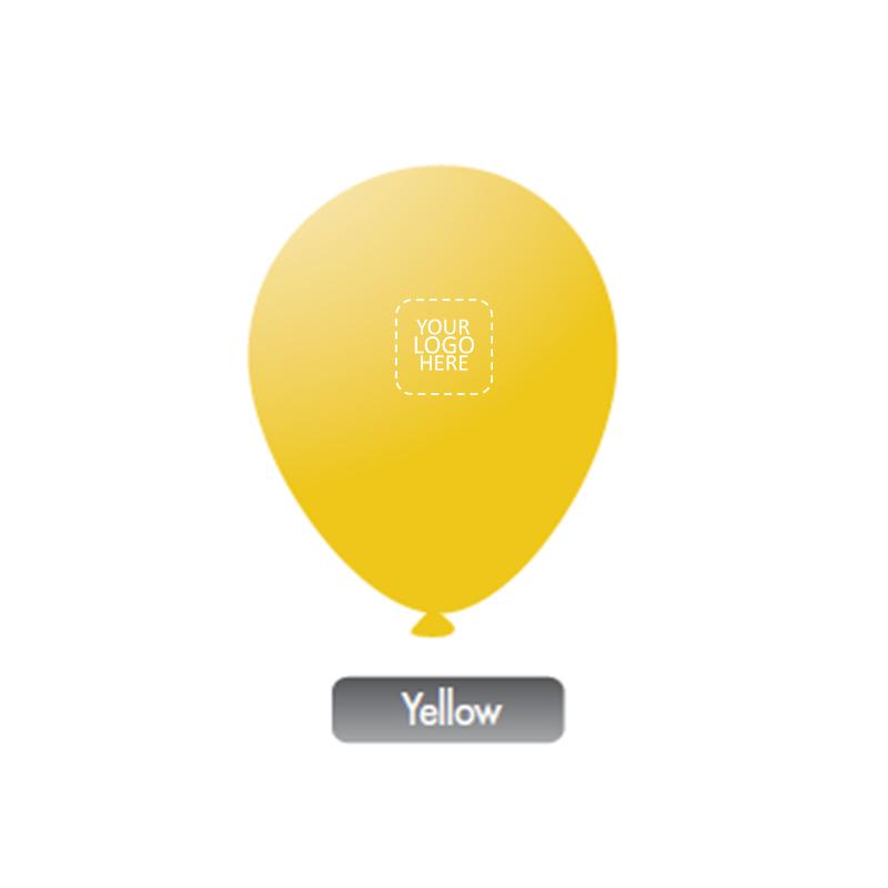 Standard Balloons - Yellow with Logo